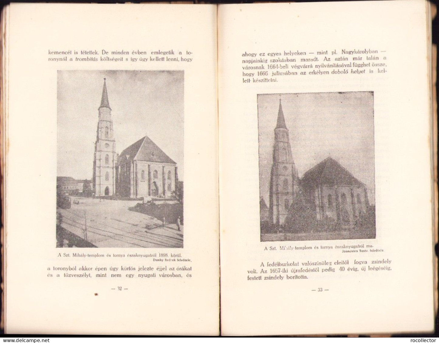 A kolozsvári Szent Mihály egyház. Emlékfüzet az 1924 okt. 2-12. harangszentelési ünnepségek alkalmával Kolozsvar 649SP