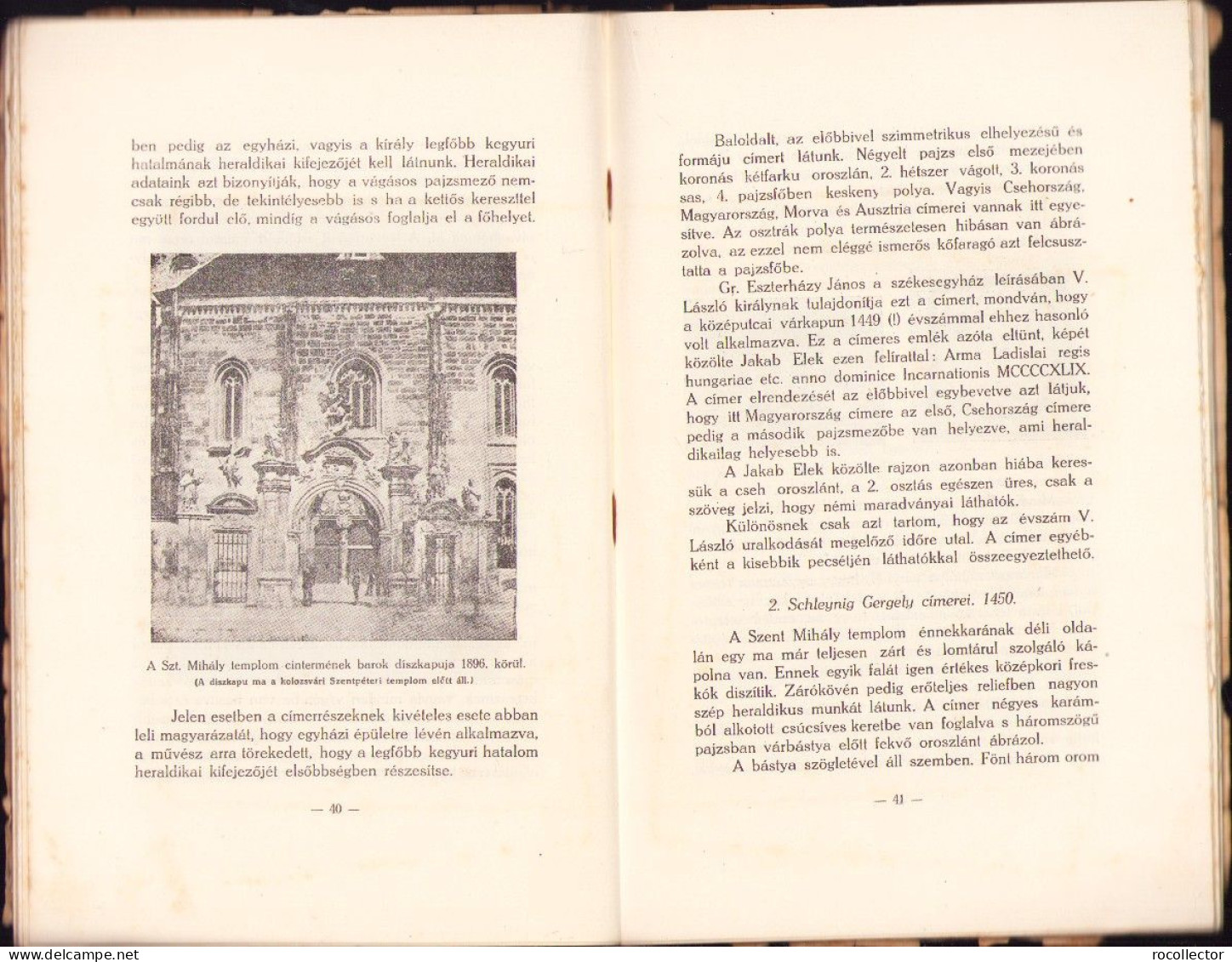 A kolozsvári Szent Mihály egyház. Emlékfüzet az 1924 okt. 2-12. harangszentelési ünnepségek alkalmával Kolozsvar 649SP