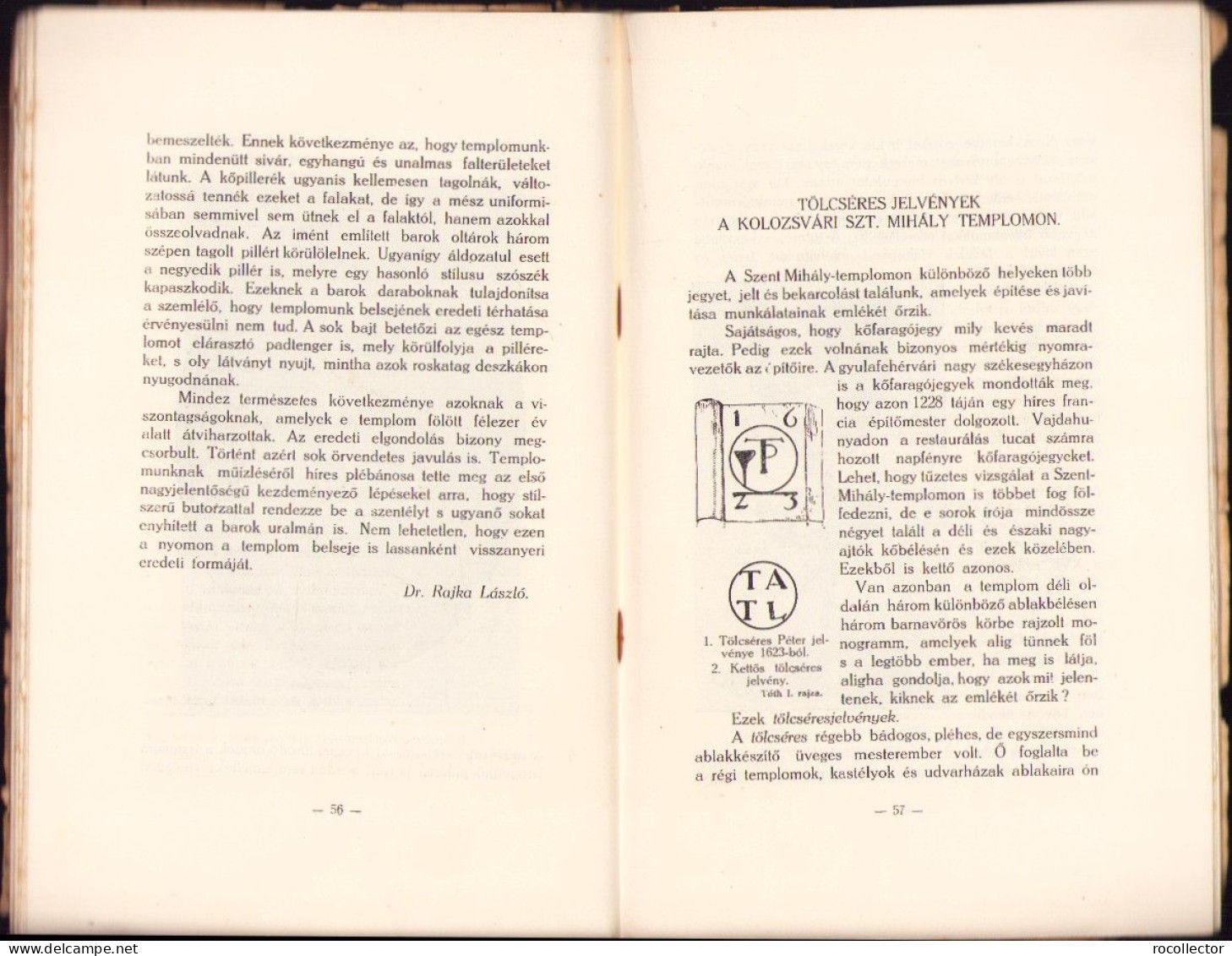 A kolozsvári Szent Mihály egyház. Emlékfüzet az 1924 okt. 2-12. harangszentelési ünnepségek alkalmával Kolozsvar 649SP