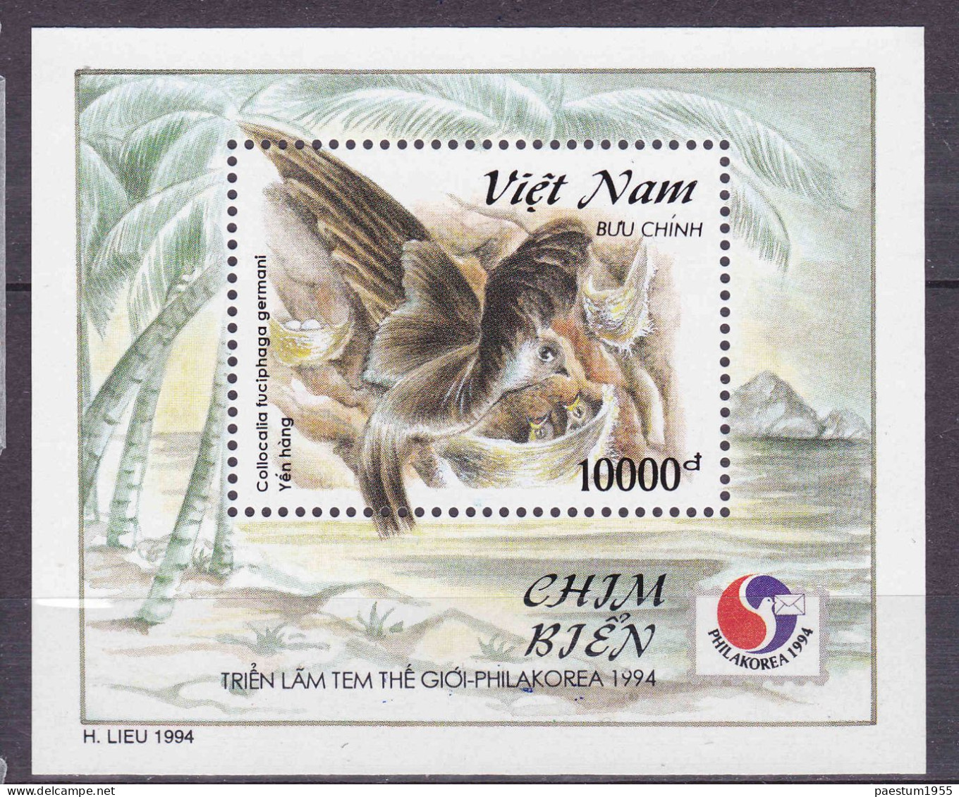 Feuillet Neuf** MNH 1994 Viêt-Nam Vietnam Oiseaux De Mer Exposition Internationale Philatélique "Philakorea'1994" BL109 - Viêt-Nam