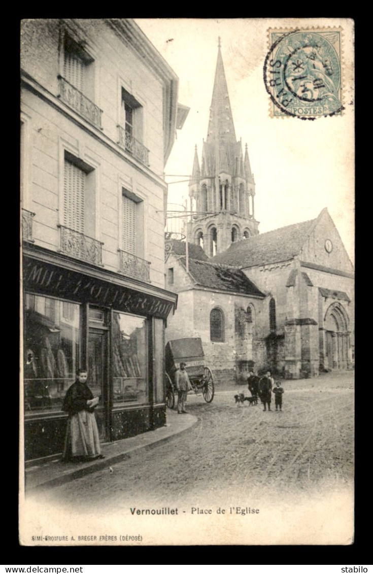 78 - VERNOUILLET - PLACE DE L'EGLISE - BOULANGERIE POTTIER - Vernouillet