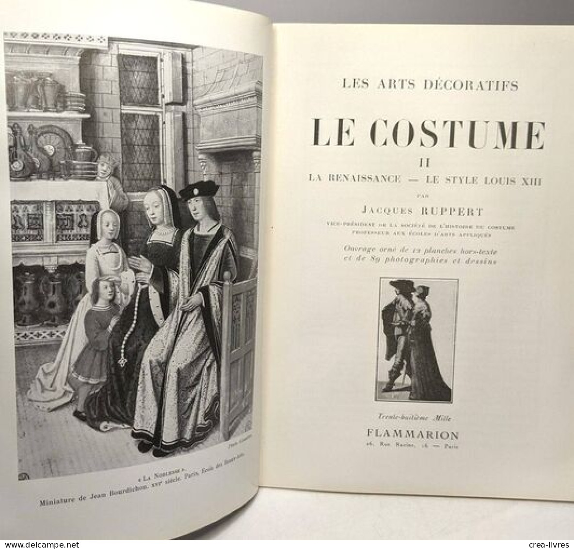 Le Costume - 2/ Renaissance Louis XIII (1963) + 3 Louis XIV Louis XV (1968) - Art