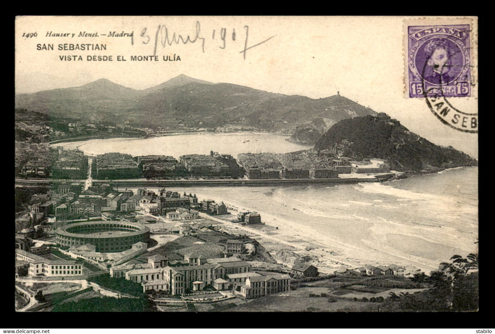 ESPAGNE - SAN SEBASTIAN - VISTA DESDE EL MONTE ULIA - Guipúzcoa (San Sebastián)