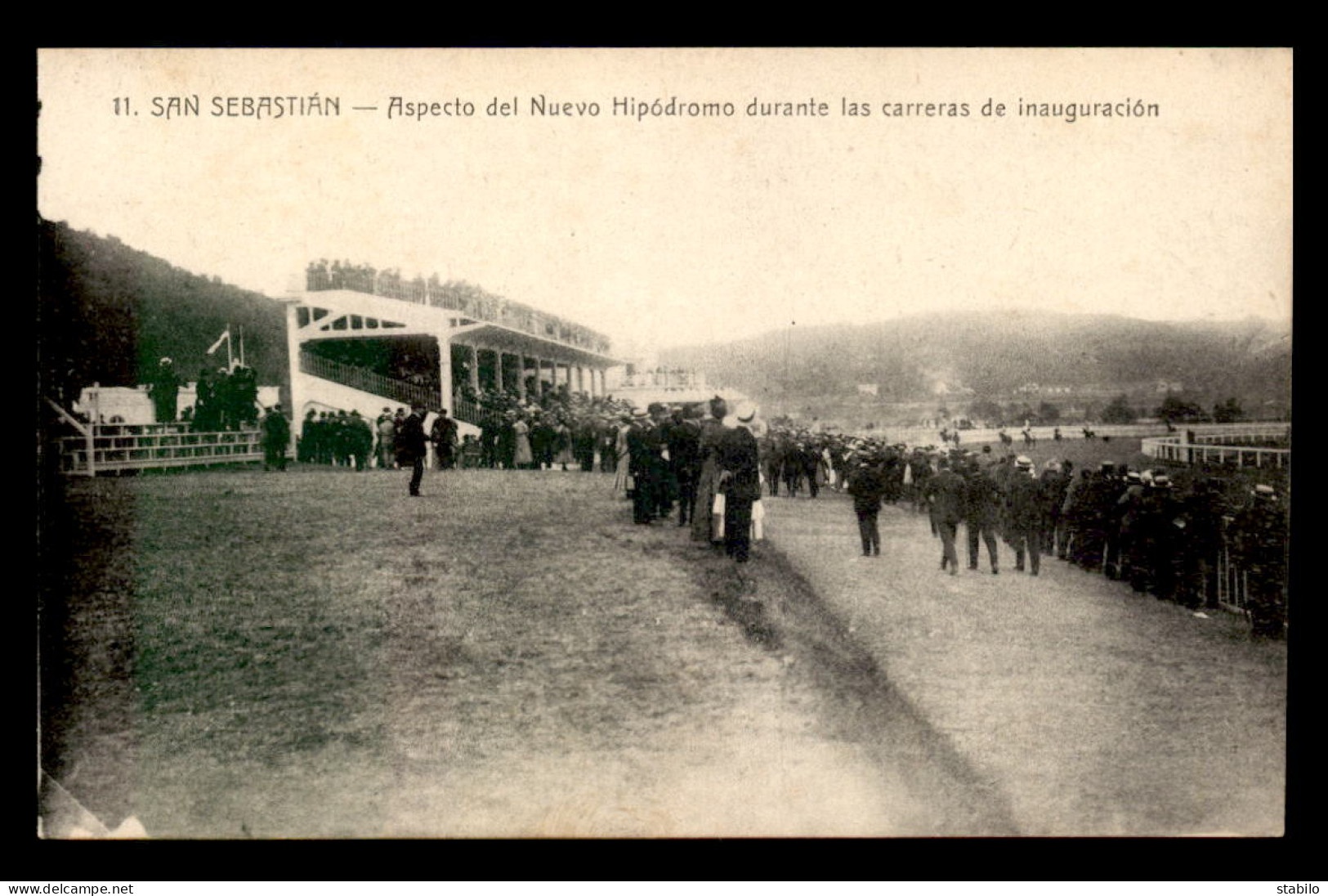 ESPAGNE - SAN SEBASTIAN - ASPECTO DEL NUEVO HIPODROMO DURANTE LAS CARRERAS DE INAUGURACION - Guipúzcoa (San Sebastián)