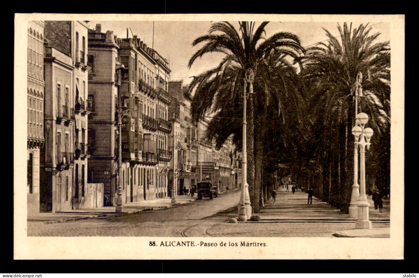 ESPAGNE - ALICANTE - PASEO DE LOS MARTIRES - Alicante