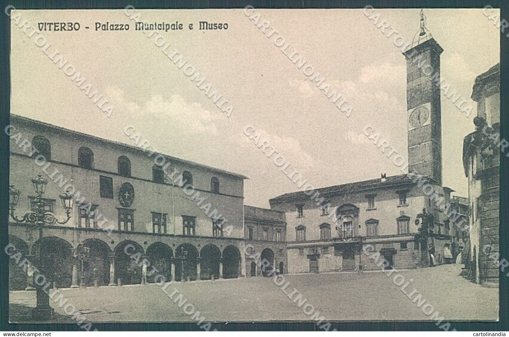 Viterbo Città Palazzo Municipale Museo Cartolina JK4359 - Viterbo