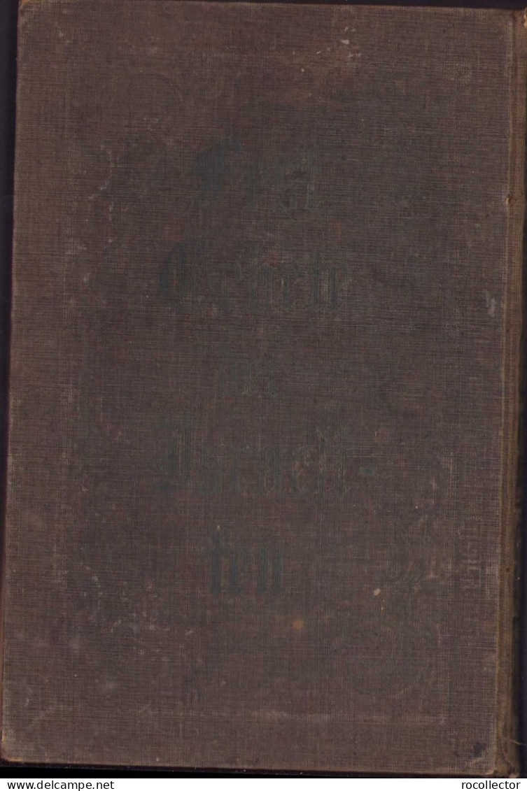 Festgebete Der Israeliten – Mit Vollständigem, Sorgfältig Durchgesehenem Texte, 1873, Pest C106 - Livres Anciens