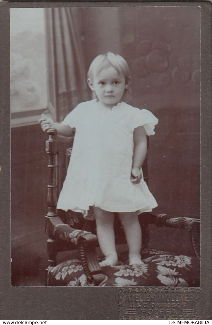 Child Posing At Antique Chair Atelier Wollner Pozega Croatia - Alte (vor 1900)