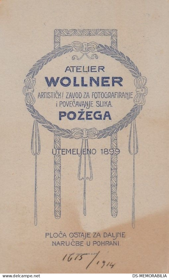 Blonde Teen Girl Atelier Wollner Pozega Croatia - Anciennes (Av. 1900)