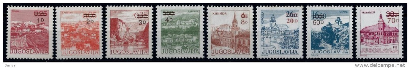 Yugoslavia 1985: Definitive -Tourism Motives (overprint). MNH(**) - Unused Stamps