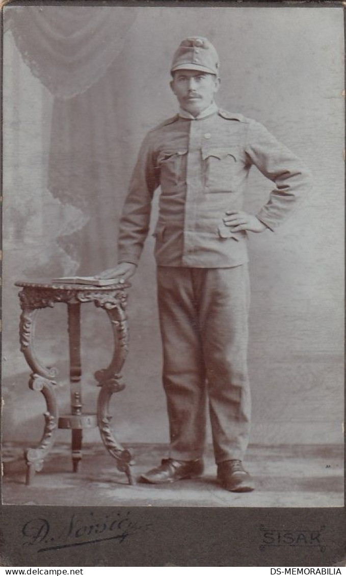 Soldier In Uniform Atelier Norsic Sisak Croatia - Anciennes (Av. 1900)