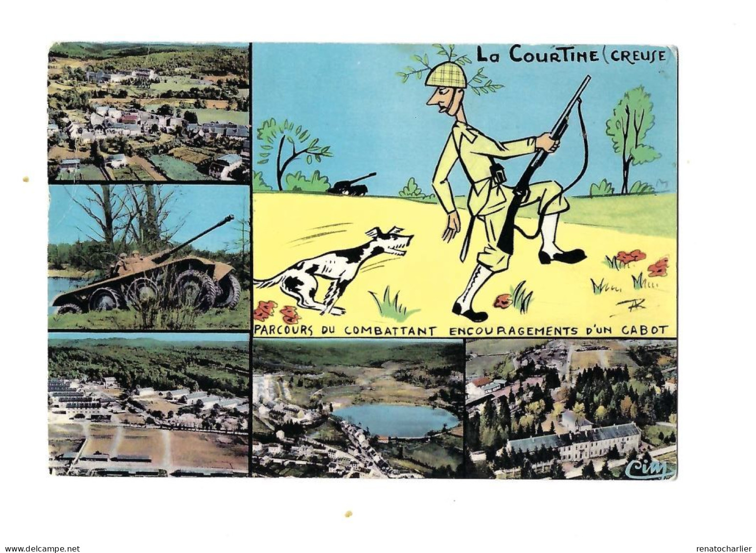 La Courtine (Creuse).Multivues. - Humoristiques