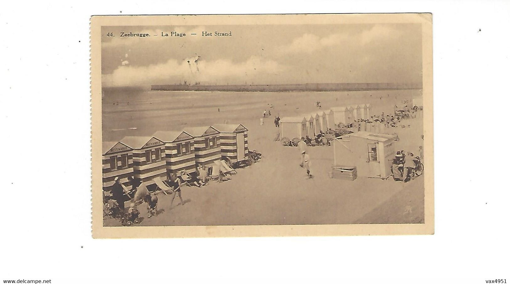 BELGIQUE ZEEBRUGGE LA PLAGE HET STAND  *** RARE  A  SAISIR  ***** - Zeebrugge