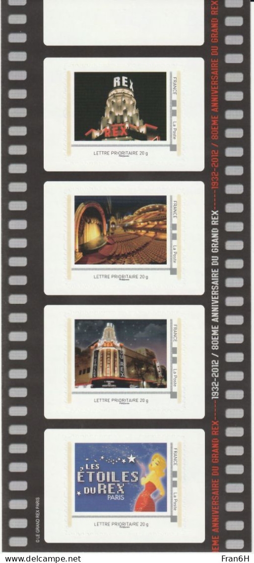 Cinema Grand Rex - Neuf - 4 Timbres VP - Autoadhesif - Autocollant - Collector - Collectors