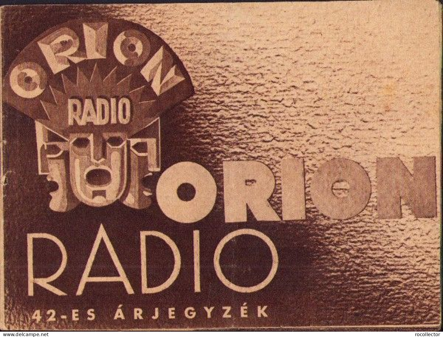 Radio Orion Advertising Brochure, 1941, Budapest A2373 - Publicités