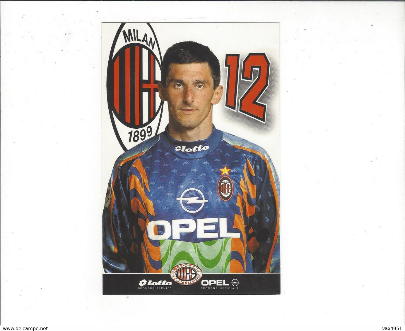 THEME FOOTBALL  JOUEURS DU MILAN  SIMONE  BRAGLIA                     ****    RARE       A  SAISIR   **** - Fútbol