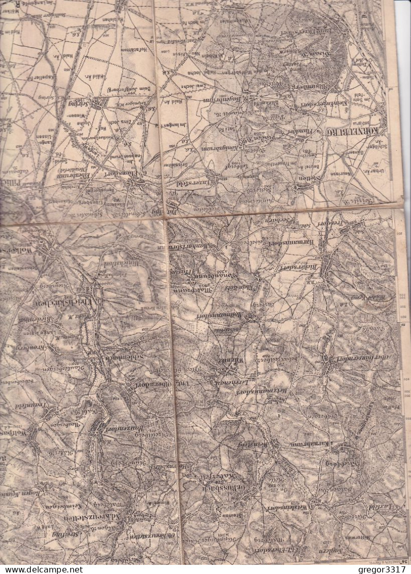 UNTER GÄNSERNDORF - ZONE 12 COL. XV. - K.u.K. Lechner - Topographische Karte 1:75000 - Autres & Non Classés