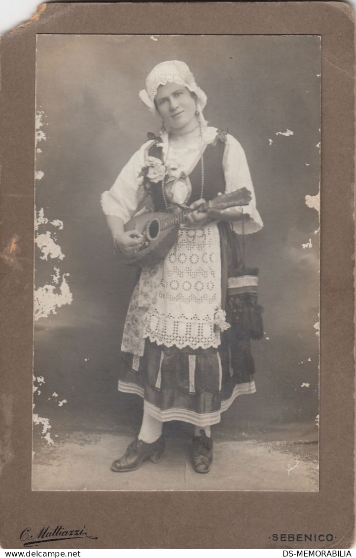 Woman W Mandoline Atelier Mattiazzi Sebenico Sibenik Croatia - Anciennes (Av. 1900)