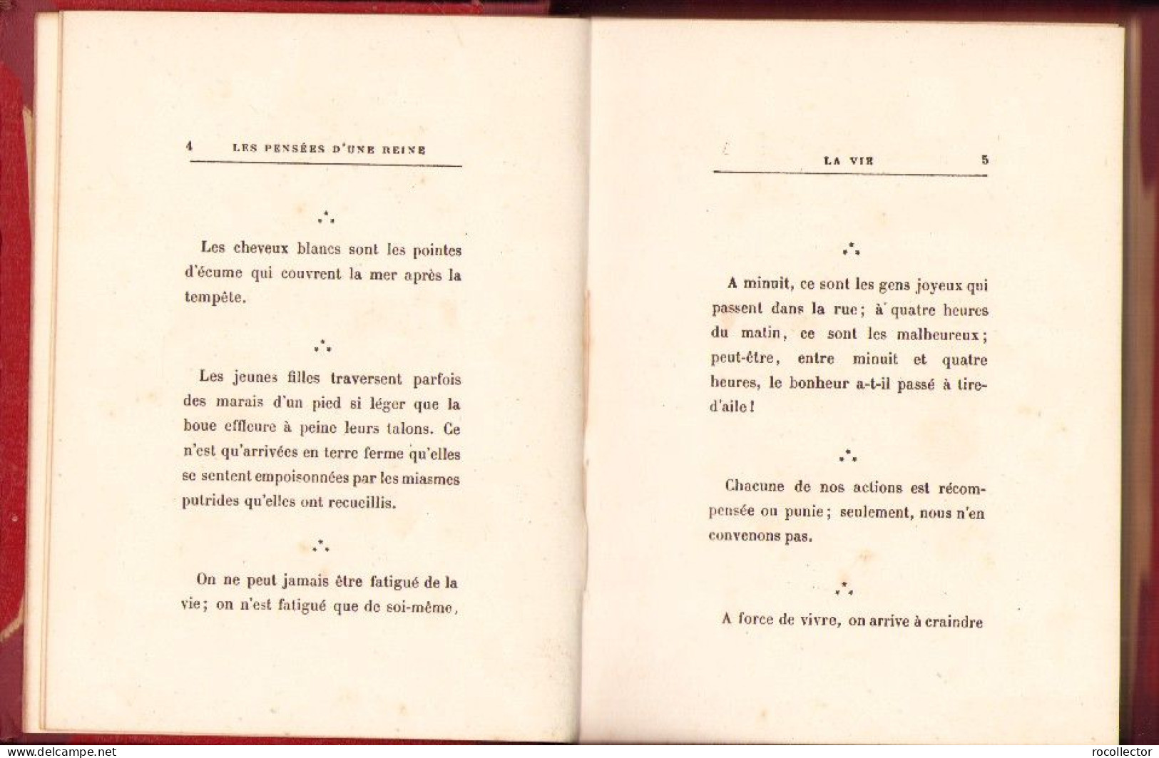 Les Pensées D’une Reine Par Carmen Sylva, Calmann-Levy, Editeurs, Paris MISSING 4 PAGES - Oude Boeken