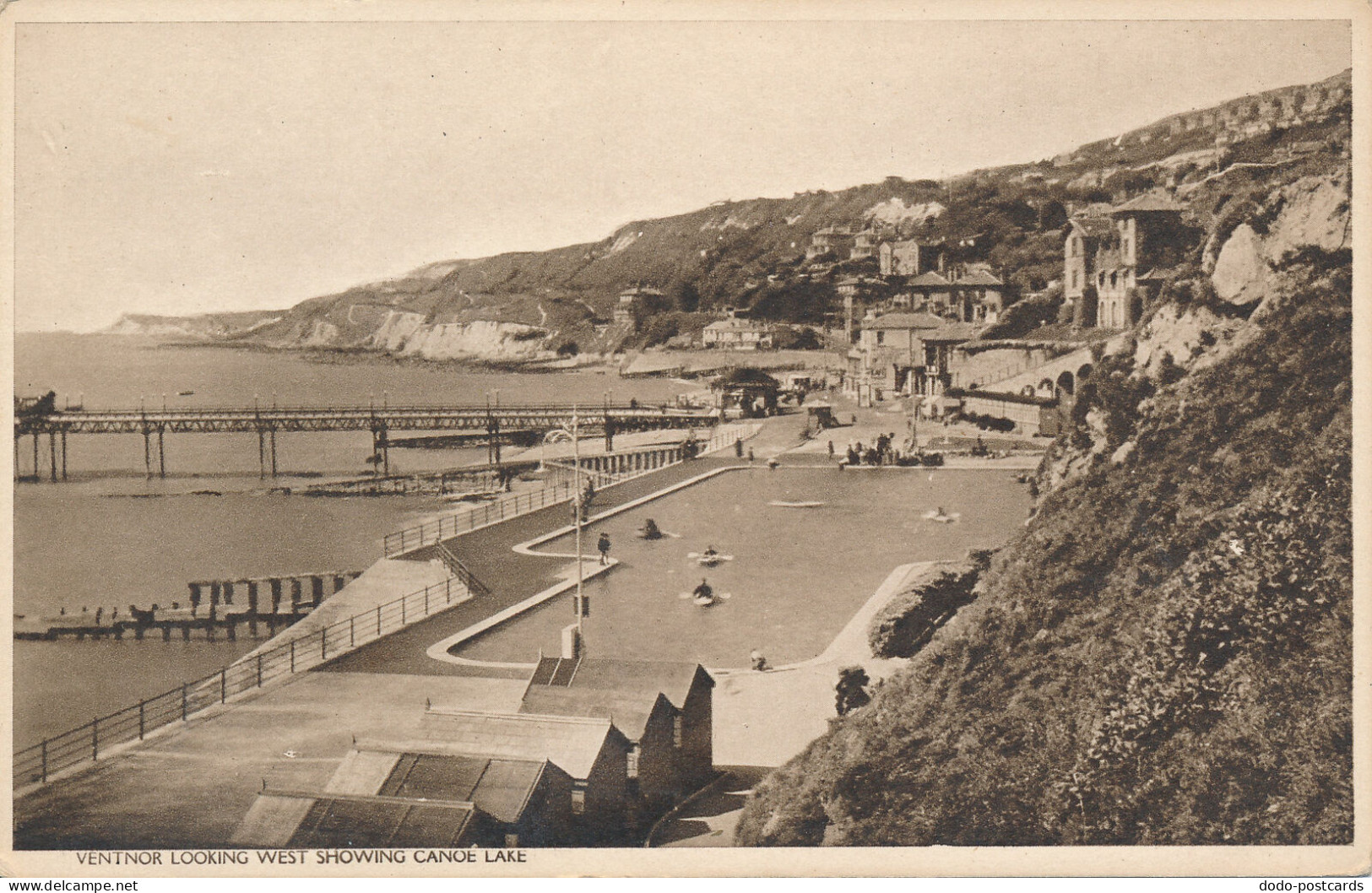 PC45779 Ventnor Looking West Showing Canoe Lake. W. J. Nigh - Monde