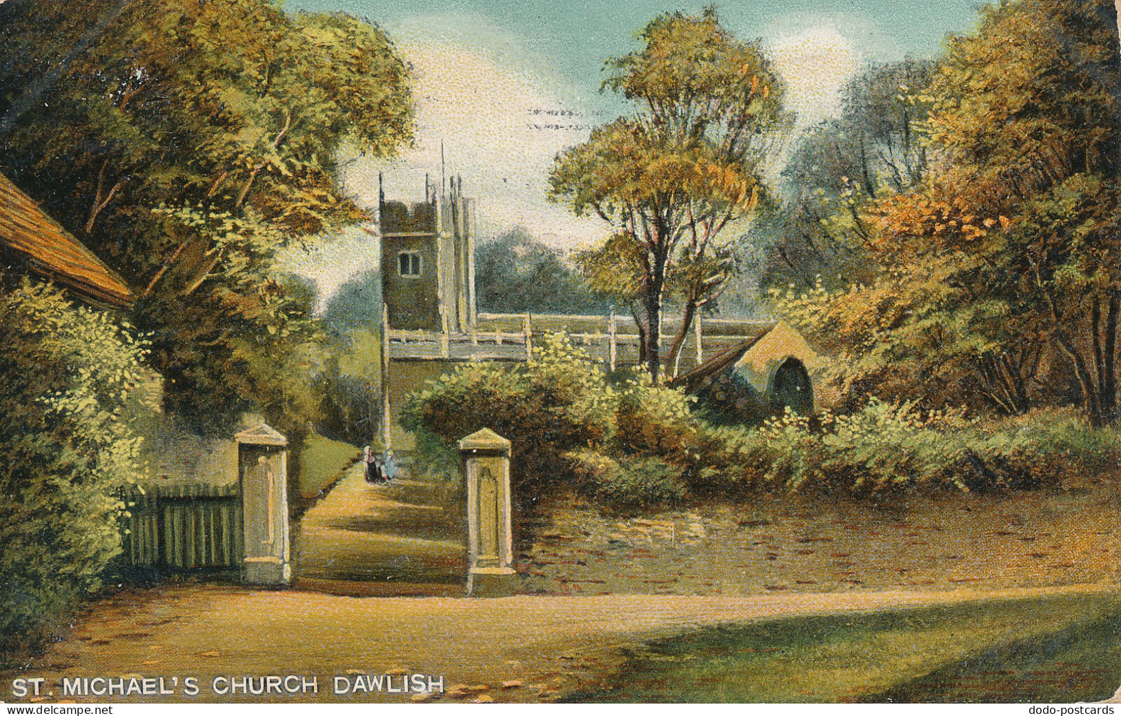 PC45680 St. Michaels Church Dawlish. Langsdorff. No 686. 1914 - Monde