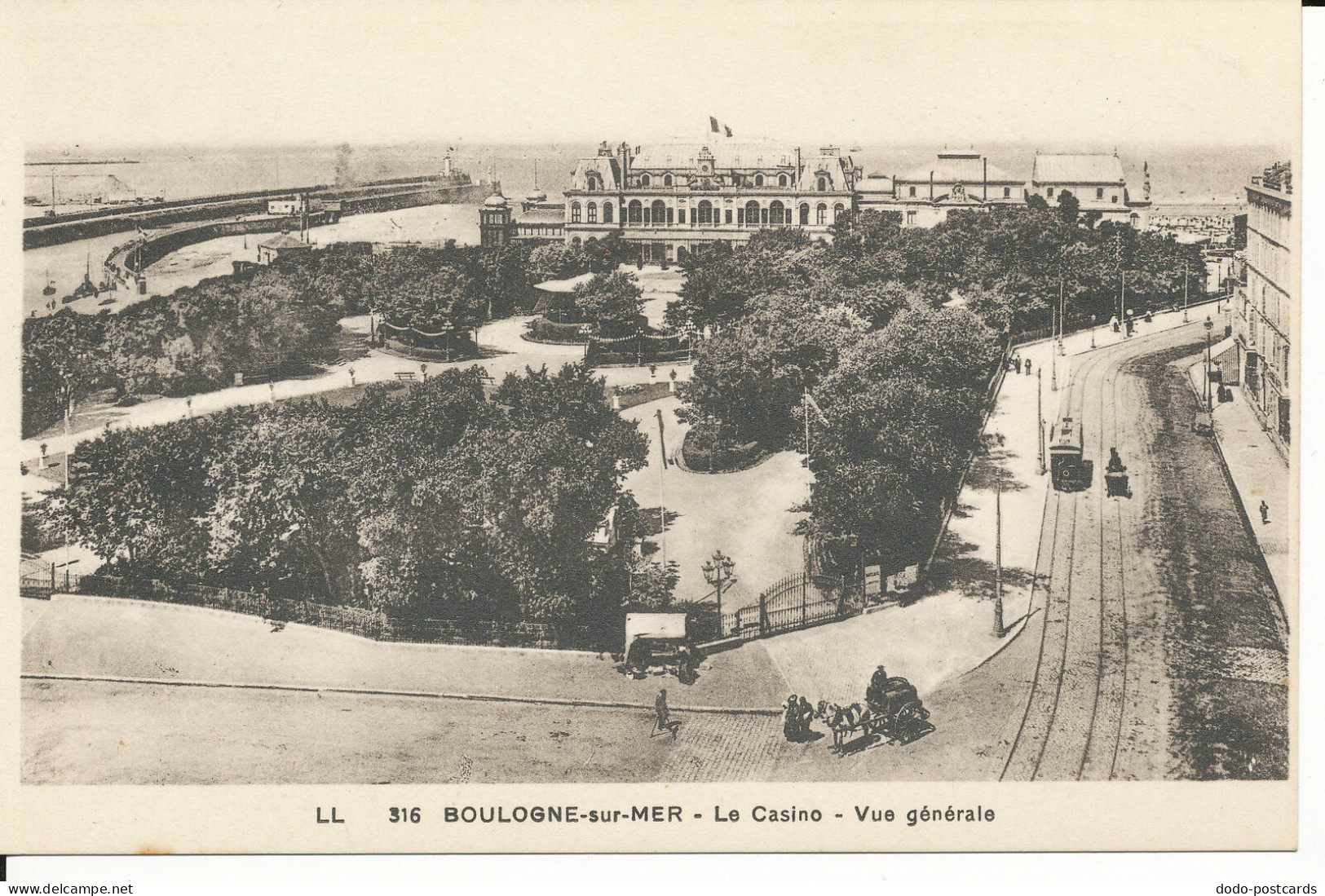 PC47142 Boulogne Sur Mer. Le Casino. Vue Generale. Photomecaniques. No 316 - Welt