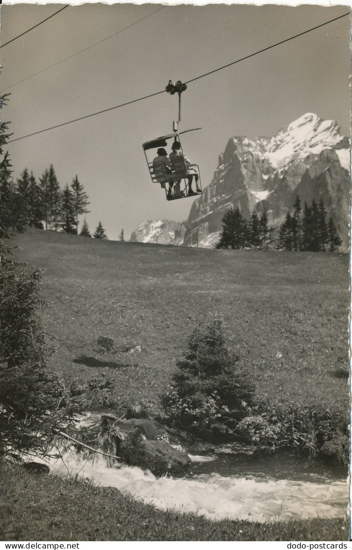 PC47232 Die Seibahn Grindelwald First Mit Wetterhorn. Gyger. No 15905 - Monde