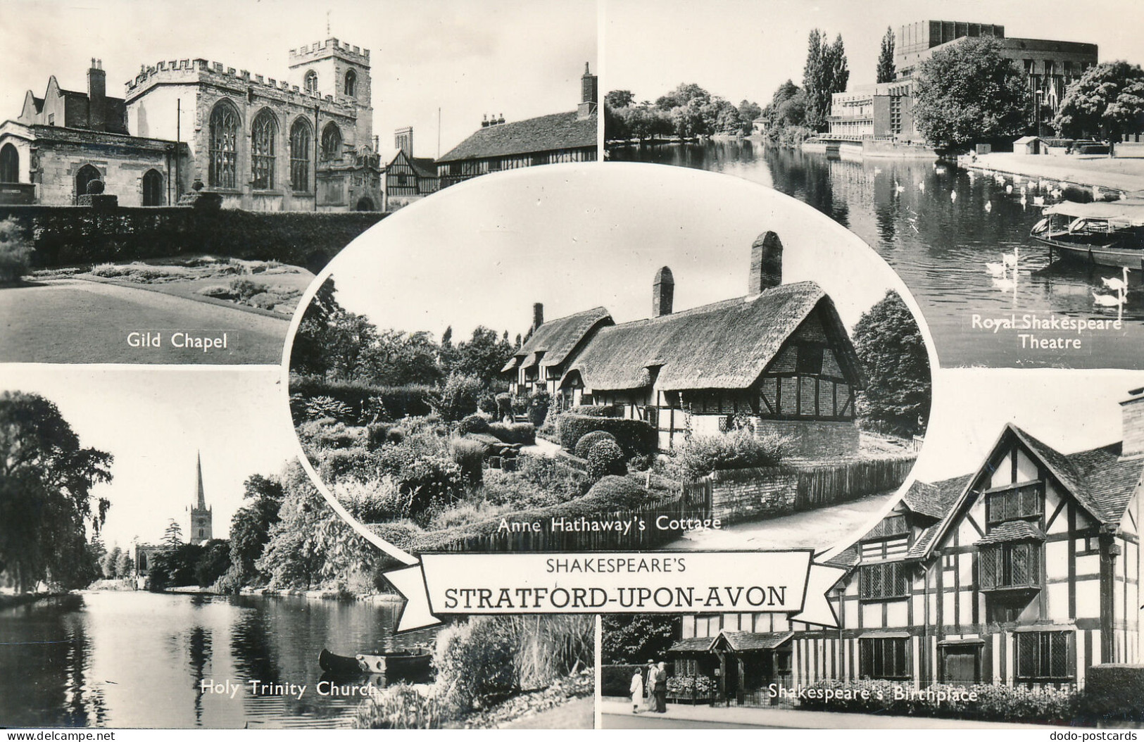 PC45655 Stratford Upon Avon. Multi View. Salmon. RP - Welt