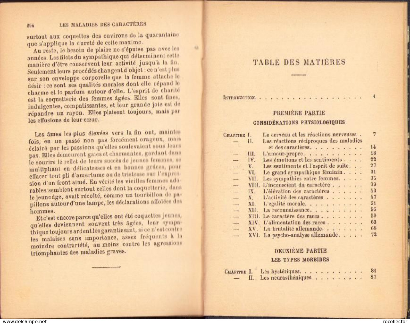 Les Maladies Des Caracteres Par Ch. Fiessinger, 1916, Paris C1240 - Libri Vecchi E Da Collezione