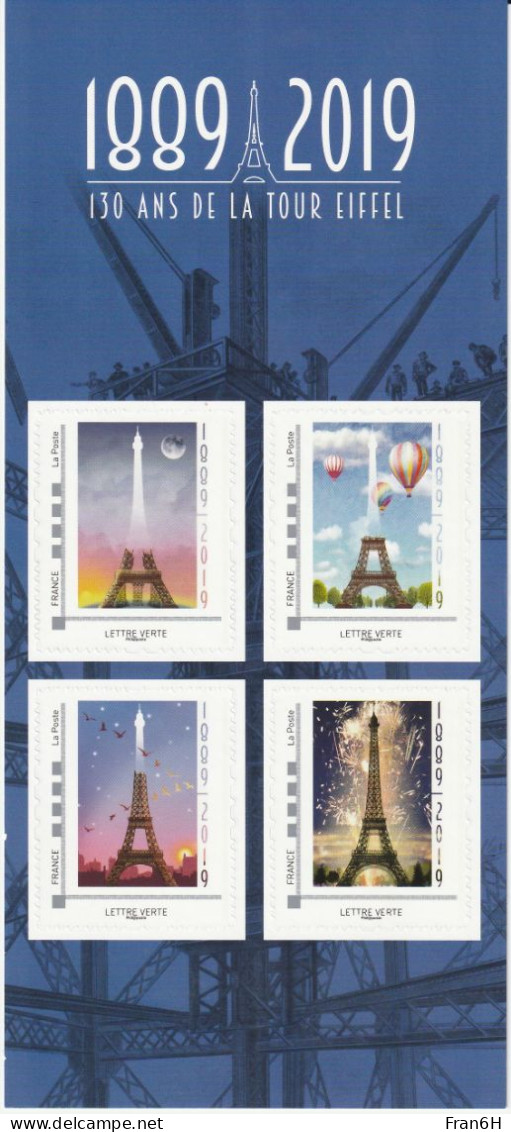 130 Ans De La Tour Eiffel - Neuf - 4 Timbres VP - Autoadhesif - Autocollant - Collector - Collectors