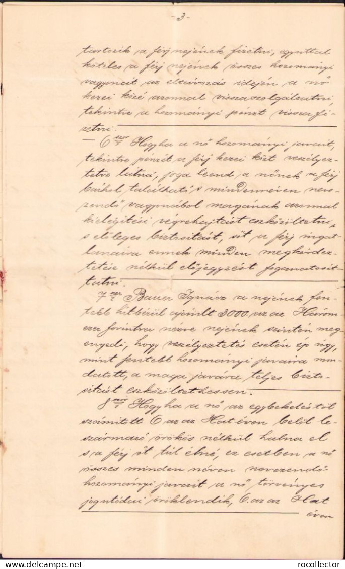Hiteles Kiadvany Selling Document With Seal In Red Wax 1894 Hódmezővásárhely Hungary A2089 - Ohne Zuordnung