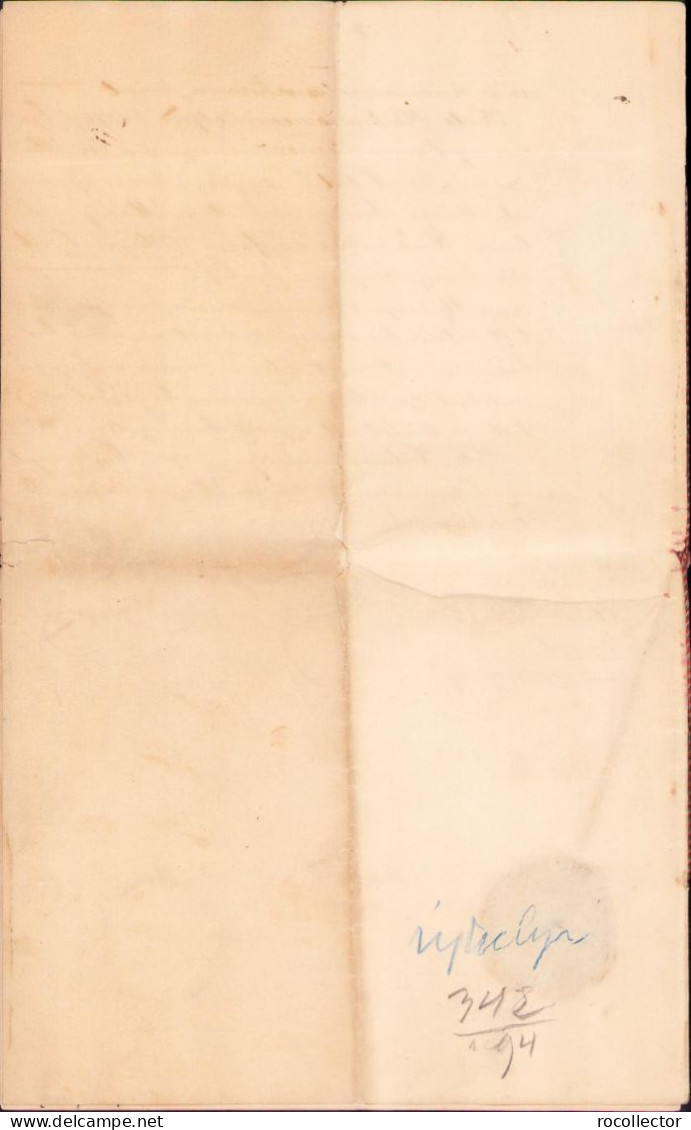 Hiteles kiadvany Selling document with seal in red wax 1894 Hódmezővásárhely Hungary A2089