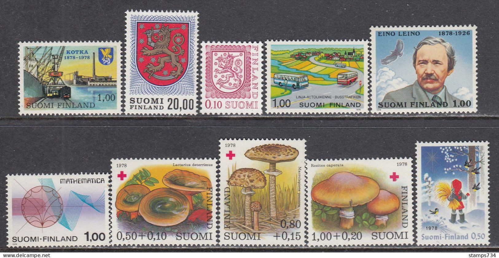 Finland 1978 - Year Set Uncomplete(missing Mi-Nr. 825/26), MNH** - Unused Stamps