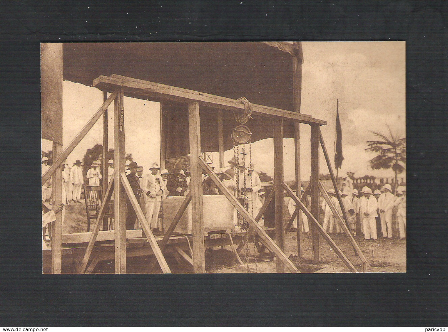 LE PRINCE LEOPOLD ASSISTE A LA POSE DE LA PREMIERE PIERRE DE LA CHAMBRE DE COMMERCE A KINSHASA  (7481) - Belgian Congo