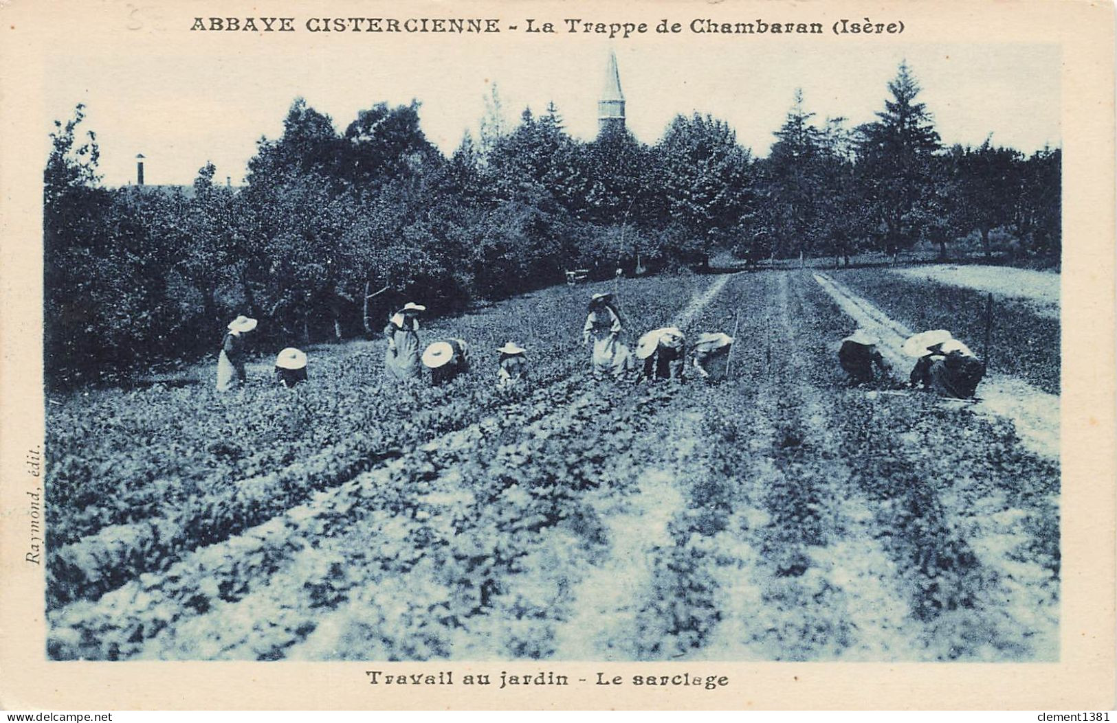 Roybon Abbaye Cistercienne La Trappe De Chambaran Travail Au Jardin Le Sarclage - Roybon