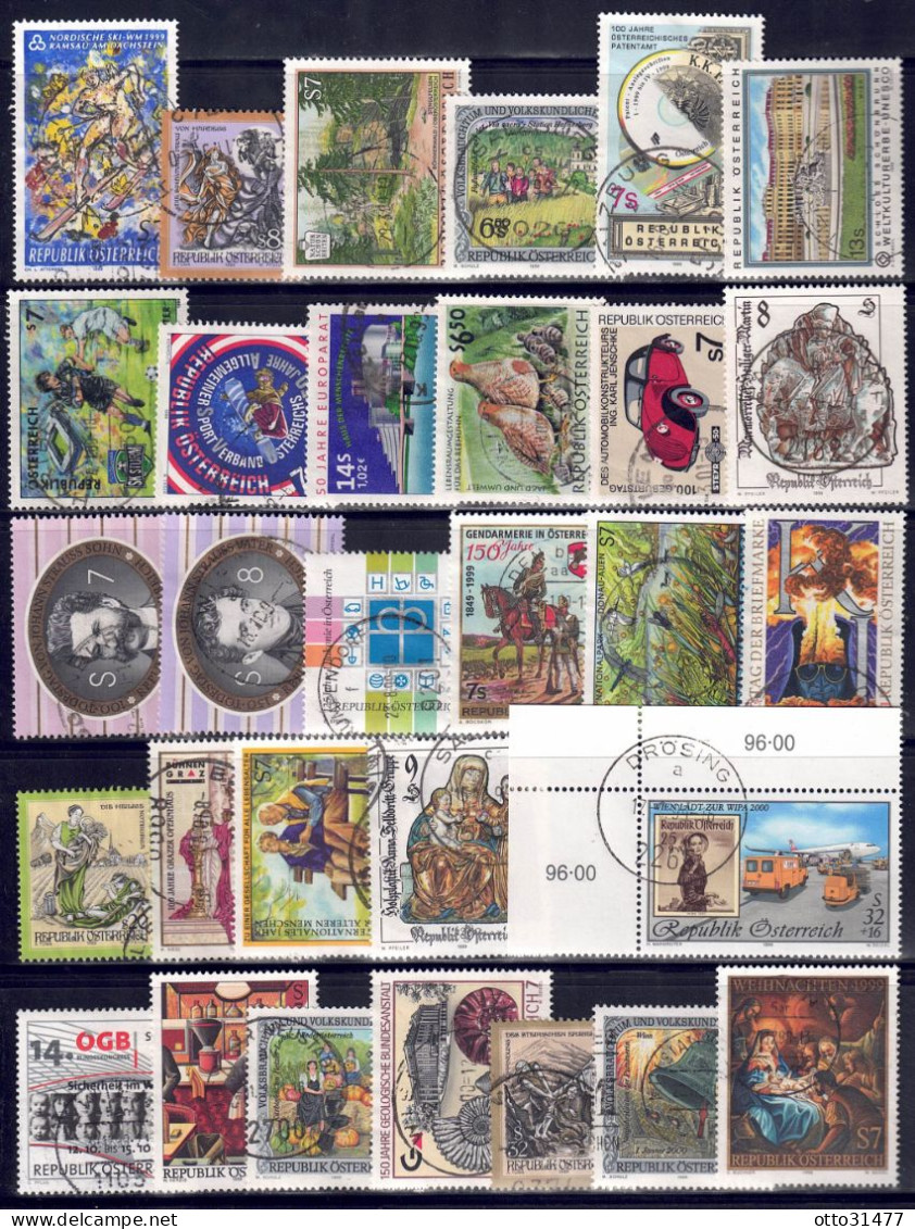 Österreich 1999 - Jahrgang Mit ANK-Nr. 2303 - 2332, MiNr. 2272 - 2301, Gestempelt / Used - Años Completos