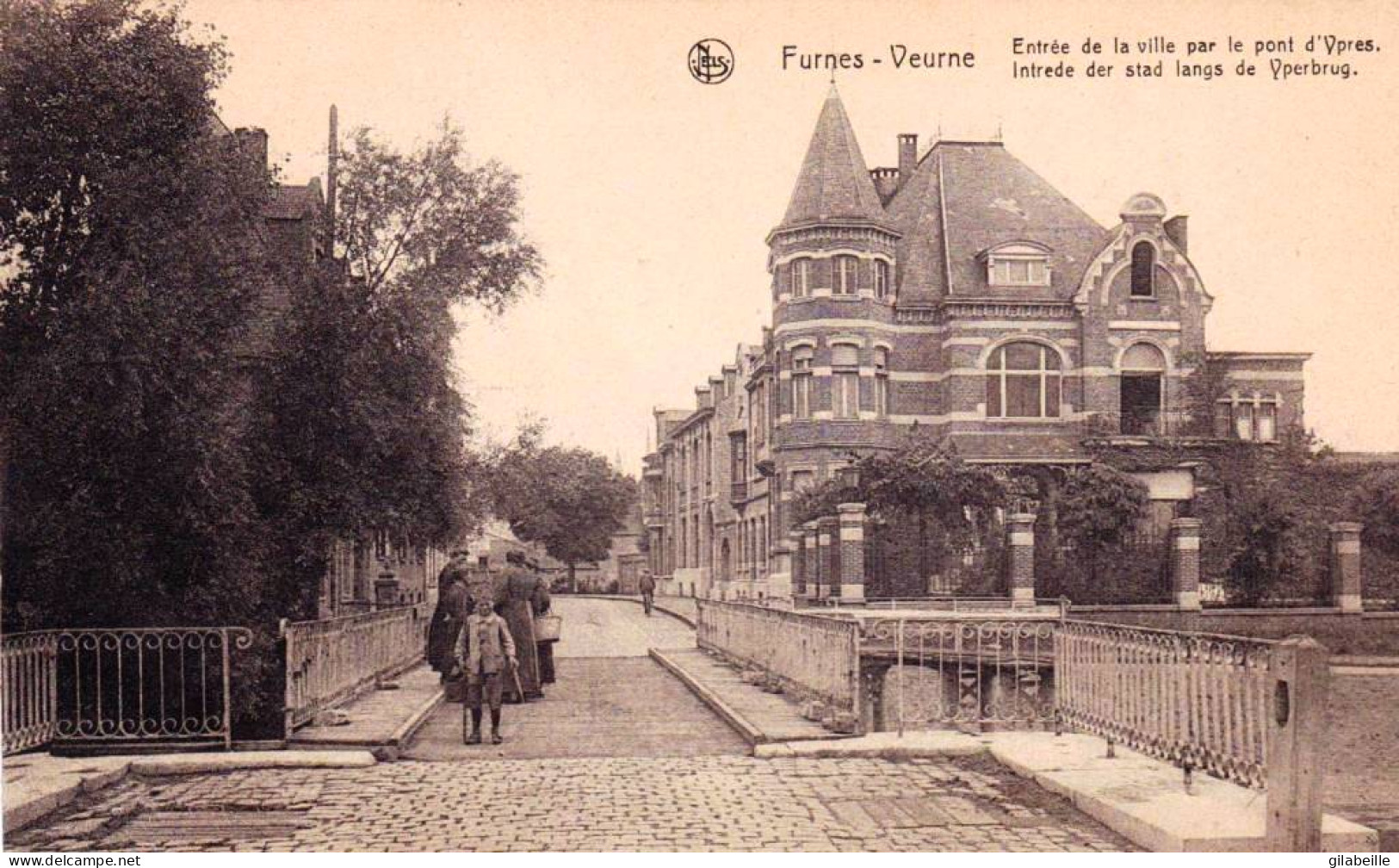 FURNES - VEURNE - Entrée De La Ville Par Le Pont D'Ypres - Intrede Der Stad Langs De Yperbrug  - Veurne