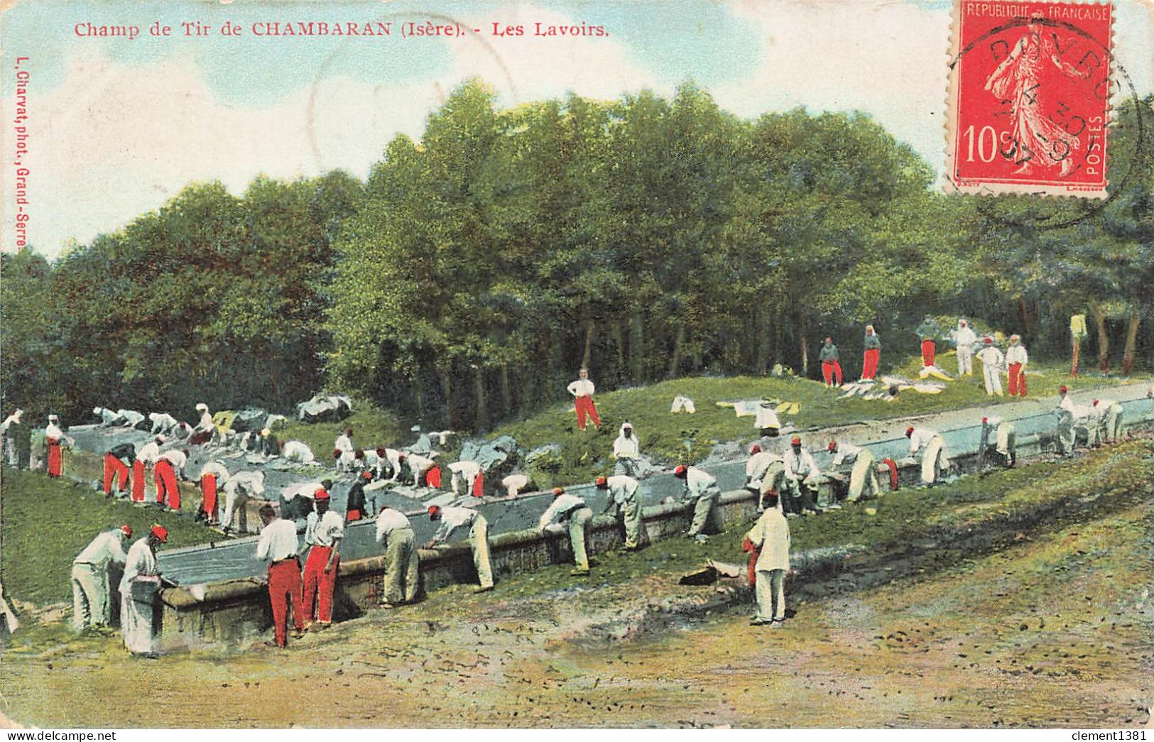 Militaria Isere Viriville Camp De Chambaran Les Lavoirs - Kasernen