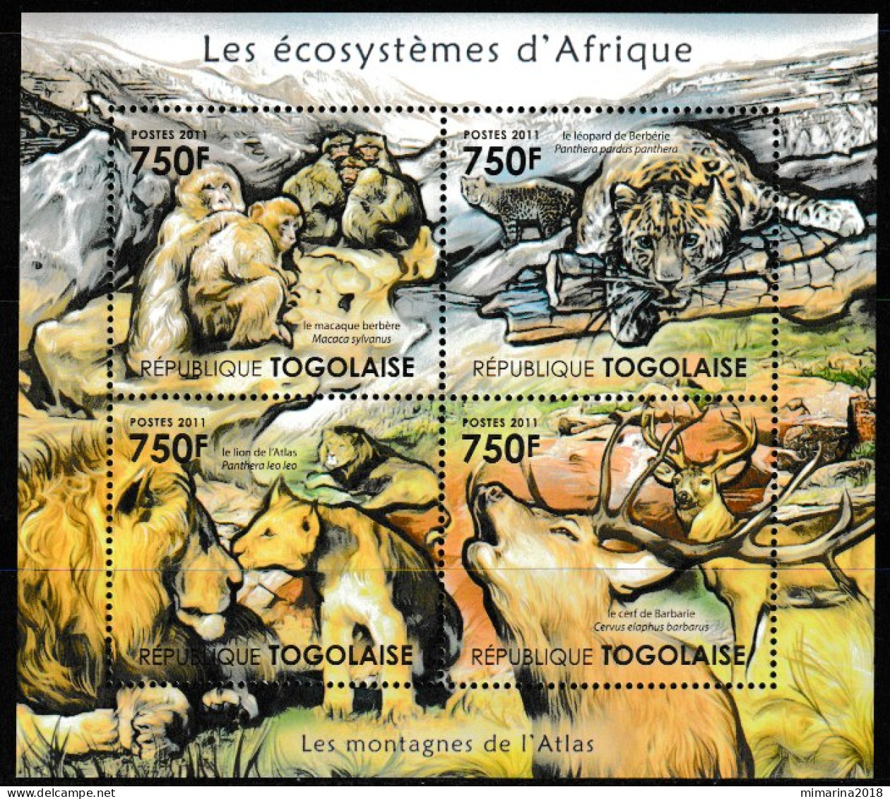 TOGO  2011  MNH  "ECOSISTEMAS DE AFRICA" - Autres & Non Classés