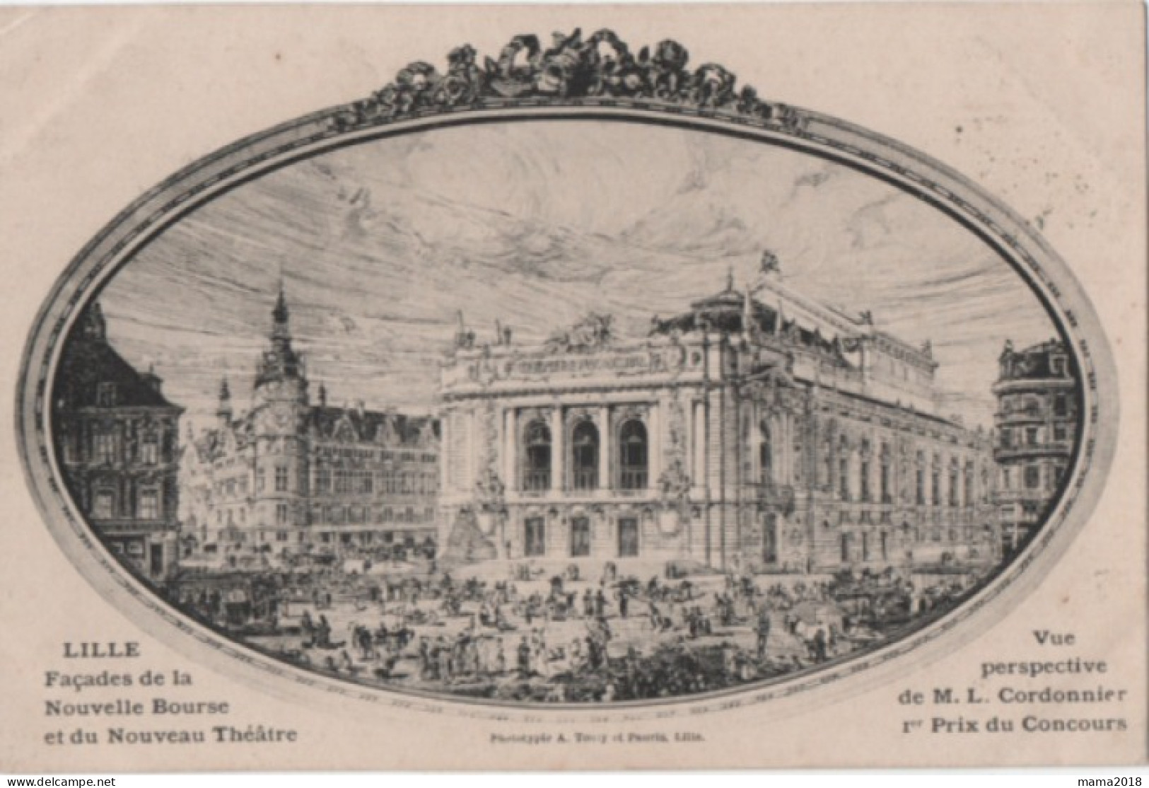 Lille   Nouvelle Bourse   Vue Perspective  1er  Prix Concours - Lille