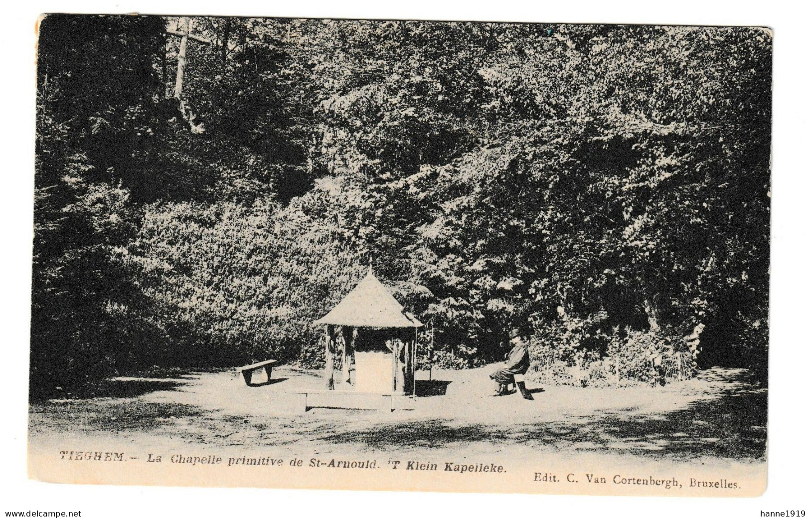 Tiegem Tieghem La Chapelle Primitieve De St Arnould 't Klein Kapelleke 1910 Anzegem Htje - Anzegem