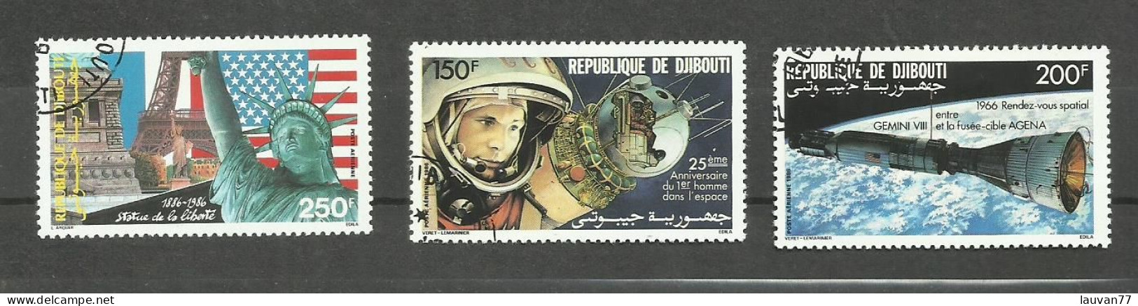 Djibouti POSTE AERIENNE N°226, 231, 232 Cote 4.20€ - Djibouti (1977-...)