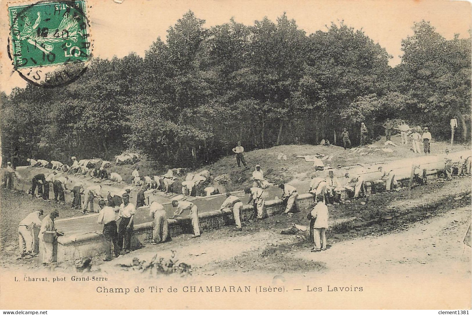 Militaria Isere Viriville Camp De Chambaran Champ De Tir Les Lavoirs - Kasernen