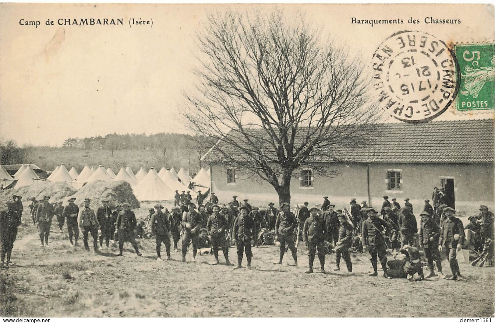 Militaria Isere Viriville Camp De Chambaran Baraquements Des Chasseurs - Kasernen