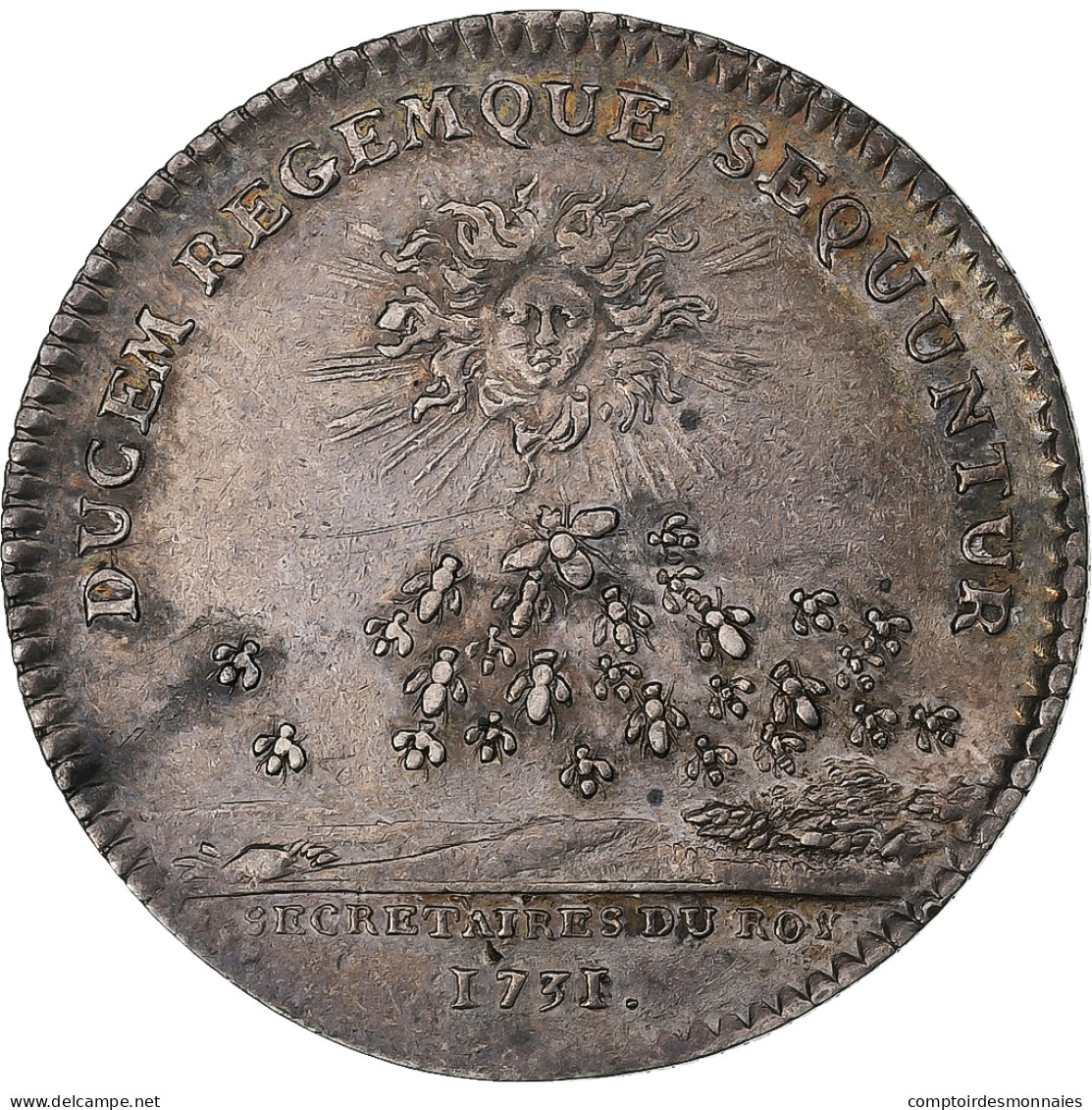 France, Jeton, Louis XV, Secrétaires Du Roi, 1731, Argent, TTB+ - Sonstige & Ohne Zuordnung