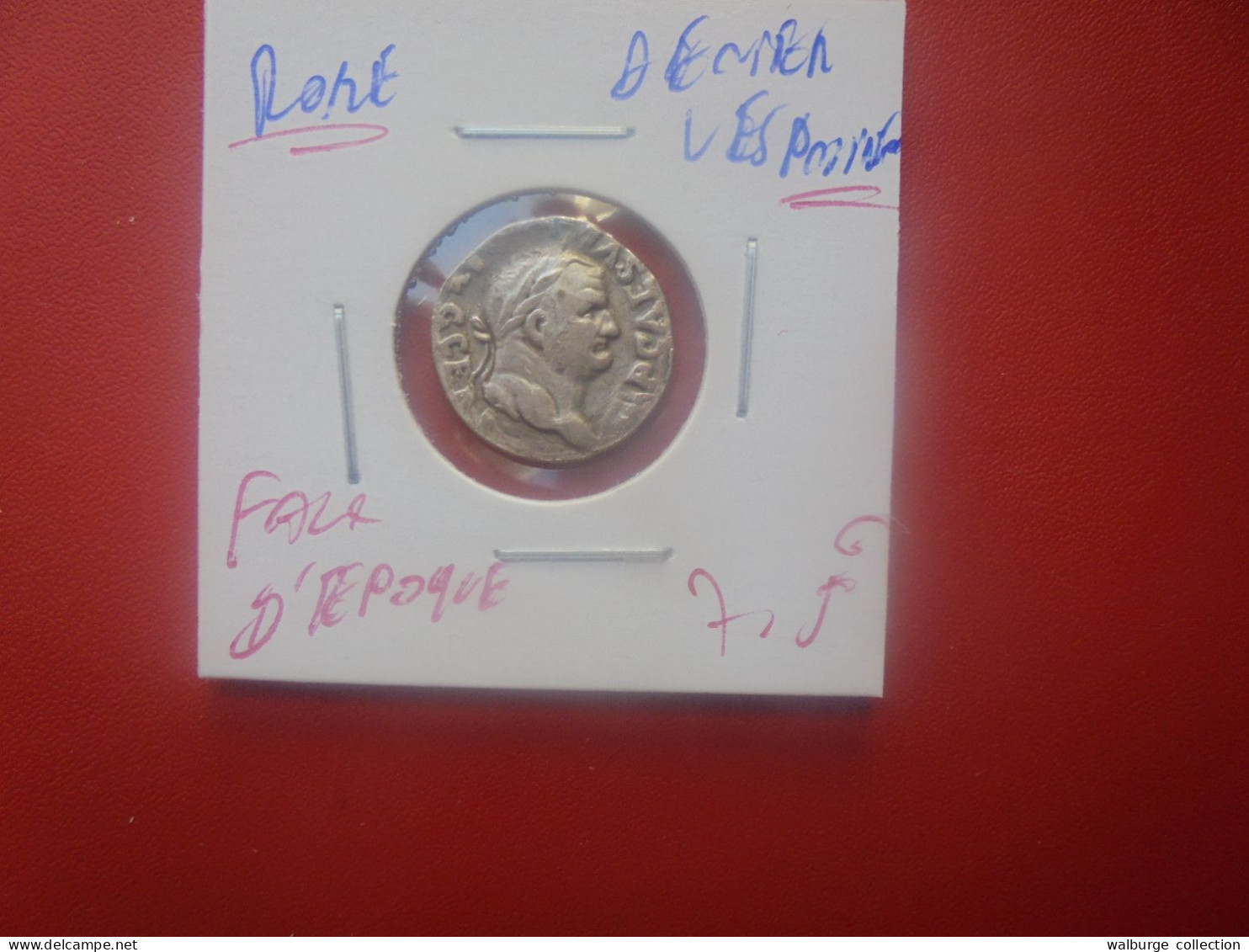 FAUX D'EPOQUE ROME DENIER (A.2) - Fausses Monnaies