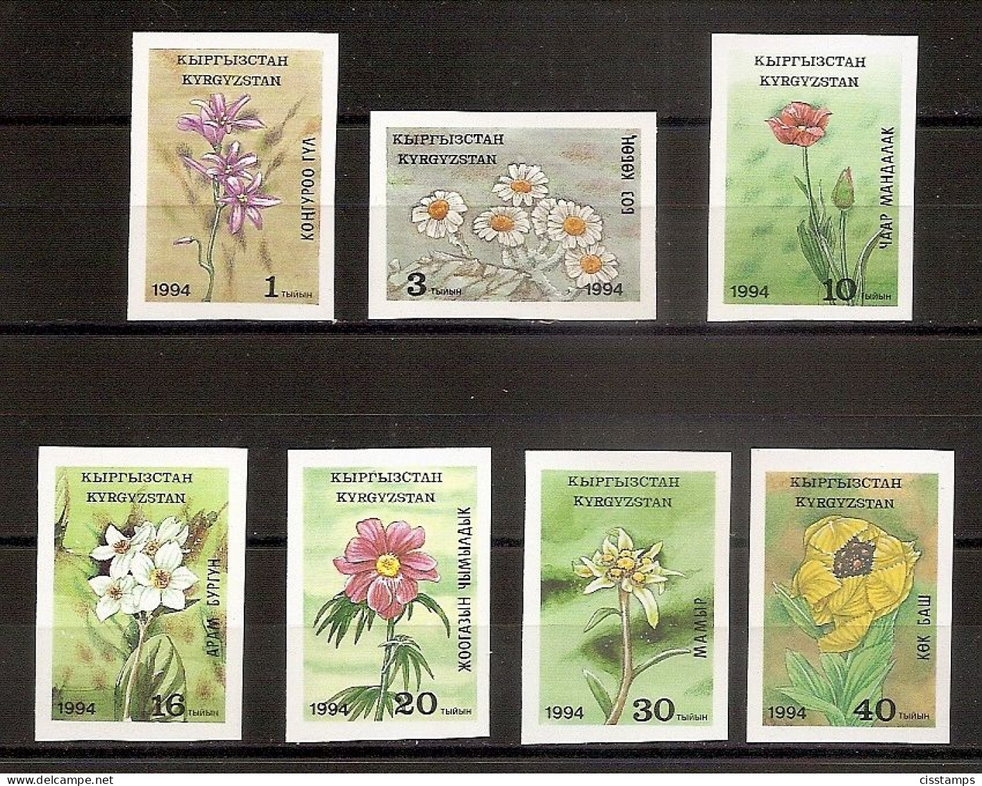 Kyrgyzstan●Kirgisien 1994●Flowers●Mi 29B-35B MNH - Kyrgyzstan