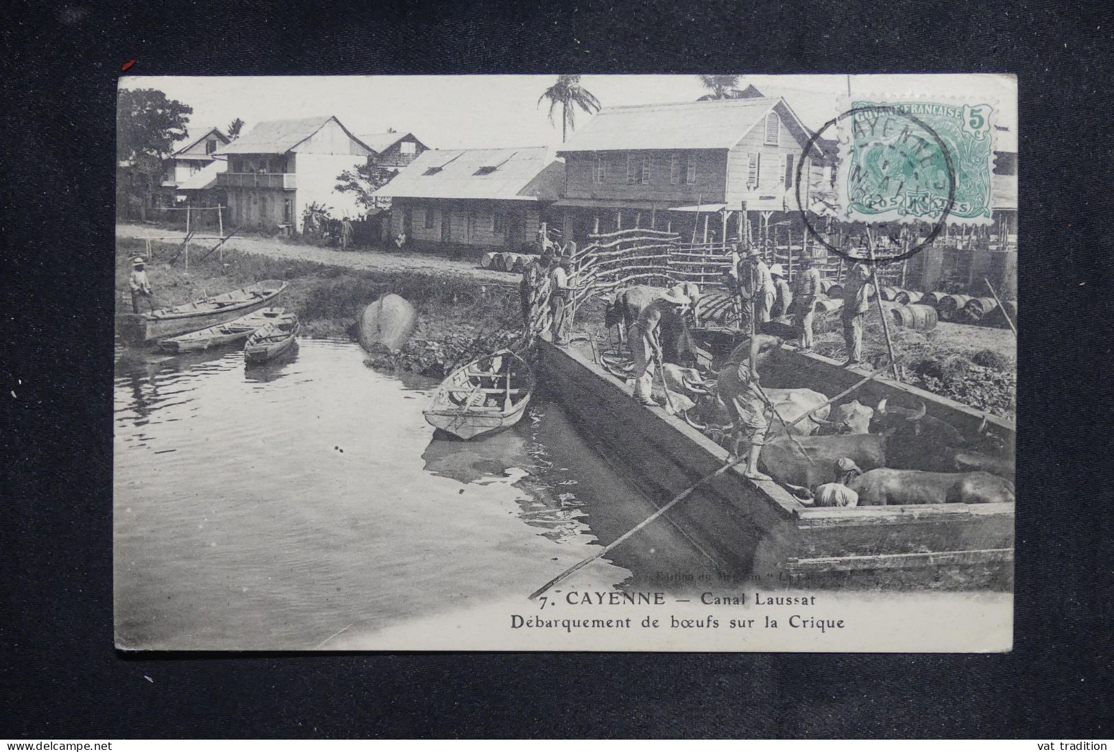 GUYANE  -Affranchissement De Cayenne Sur Carte Postale   - L 150939 - Storia Postale