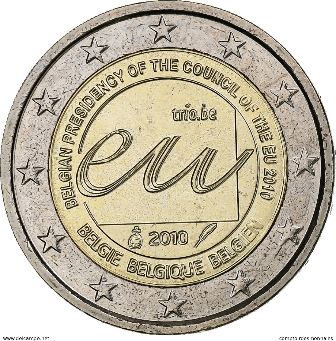 Belgique, Albert II, 2 Euro, 2010, Bimétallique, SPL, KM:289 - Belgique