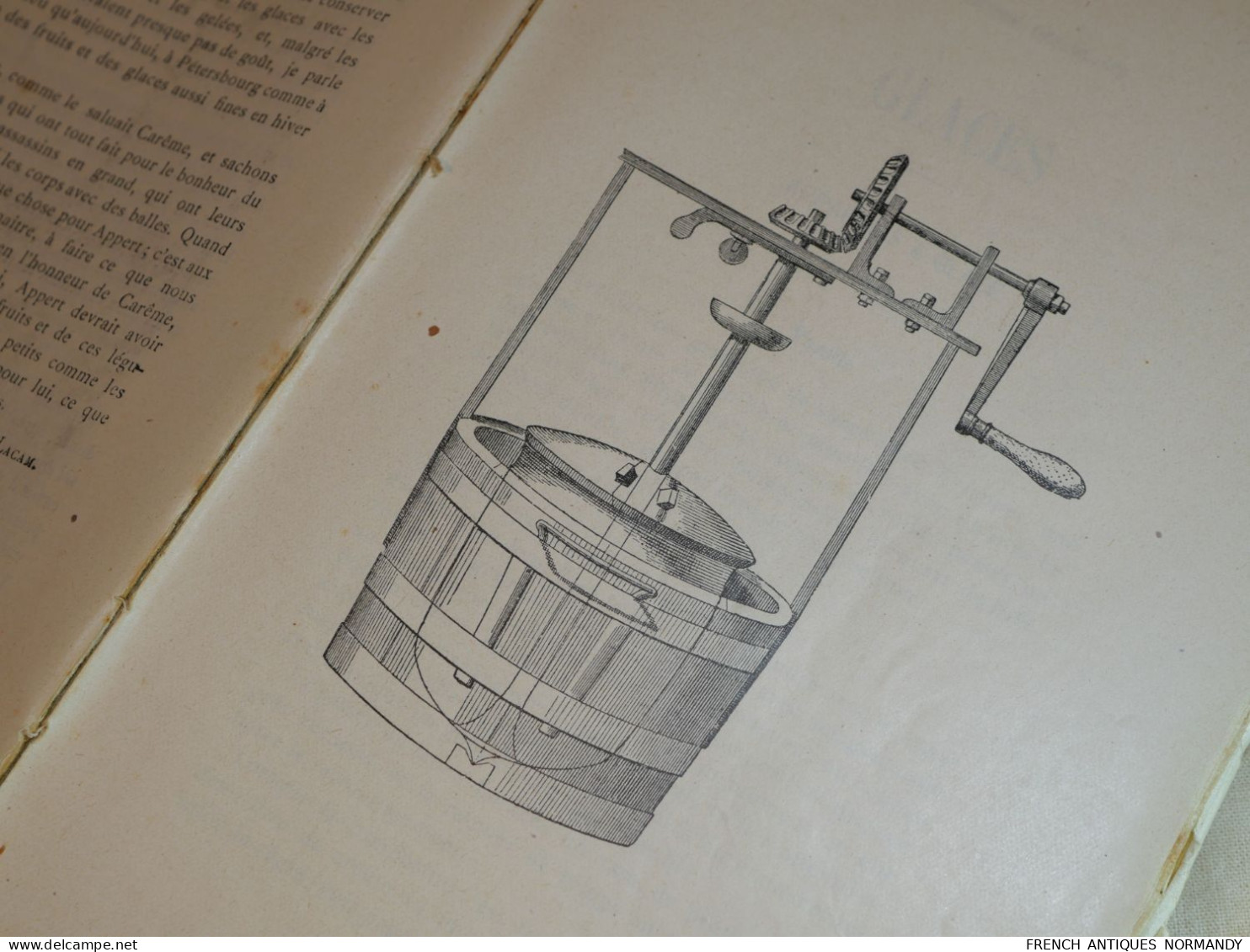 RARE livre Le Mémorial des glaces et entremets de cuisine et pâtisserie LACAM (Pierre) Edité par Paris, chez Lacam, 1922